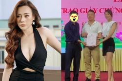 Phương Oanh để lộ nhẫn kim cương khủng hậu đăng kí kết hôn với Shark Bình