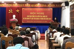 Giao ban công tác kiểm tra, giám sát và thi hành kỷ luật của Đảng 6 tháng đầu năm