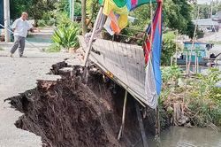 Tiếp tục xảy ra nhiều vụ sạt lở bờ sông ở An Giang