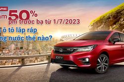 Infographic: Giảm 50% phí trước bạ từ 1/7, giá ô tô lắp ráp trong nước thế nào?
