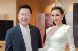 Trước khi vướng ồn ào 'cạch mặt' Thùy Tiên, ông Nawat từng 'gây sự' với một nàng Hậu đình đám Vbiz