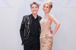 'Ba lùi' Nguyên Thảo tung hứng cùng Võ Tấn Phát trên thảm đỏ Miss Grand Vietnam