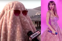 Bức ảnh gây sốt: 1 fan trốn làm đi xem Taylor Swift nhưng lại bị phỏng vấn lên tivi