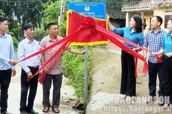 Khánh thành và gắn biển công trình chào mừng đại hội công đoàn tỉnh lần thứ XVII tại xã Lâm Ca, huyện Đình Lập