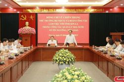 Đồng chí Thứ trưởng Bộ Nội vụ làm việc với UBND tỉnh Sơn La