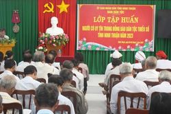 Ninh Thuận: Tập huấn người có uy tín trong đồng bào DTTS năm 2023