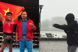 Nguyễn Trần Duy Nhất luyện công dưới mưa tuyết như U23 Việt Nam, thắng một loạt đối thủ châu Âu để vô địch thế giới