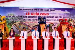 Hải Phòng xây dựng công viên cây xanh rộng 2,2ha tại nút giao thông Nam cầu Bính