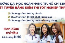 Trường Đại học Ngân hàng TP. Hồ Chí Minh công bố chỉ tiêu cho phương thức xét điểm thi tốt nghiệp THPT 2023
