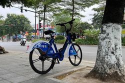 Người Hà Nội 'dài cổ' chờ xe đạp công cộng