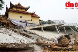 Vĩnh Phúc: Người dân thôn Phú Hậu phấp phỏng sống trong nỗi lo sạt lở