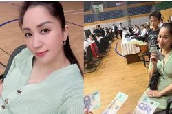 'Mẹ bầu' Khánh Thi rạng rỡ đi chấm thi, tiết lộ em bé trong bụng đạp thùm thụp khi nghe tiếng nhạc