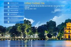 Hướng dẫn đăng ký tuyển sinh trực tuyến đầu cấp vào các trường Hà Nội năm học 2023-2024