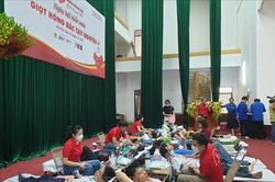 Thu được 413 đơn vị máu trong ngày 'Giọt hồng Bắc Tây Nguyên'