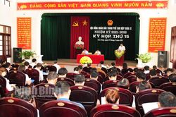 Kỳ họp thứ 15, HĐND thành phố Tam Điệp khóa IX