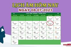 Lịch âm 8/7 – Âm lịch hôm nay 8/7 chính xác nhất - lịch vạn niên 8/7/2023