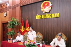 Đoàn giám sát của Ủy ban Thường vụ Quốc hội làm việc tại Quảng Nam