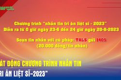 Nhắn tin 'Tri ân liệt sĩ'