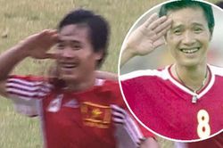 Cách Nguyễn Hồng Sơn ăn mừng kiểu 'con nhà binh' vẫn là 1 biểu tượng, nhiều hậu bối phải 'bắt chước'