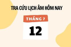 Xem lịch âm hôm nay 12/7 và ngày mai