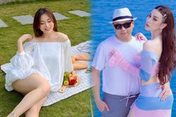 Phương Oanh chuyển style mặc thùng thình giữa tin đồn mang thai với Shark Bình