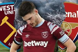 West Ham nổi giận vì Arsenal mãi không hoàn tất thương vụ Declan Rice
