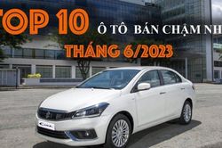 Infographic: TOP 10 ô tô bán chậm nhất Việt Nam tháng 6/2023