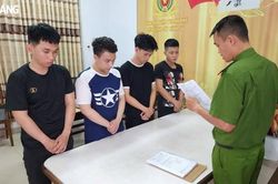 Bắt tạm giam 4 đối tượng gây rối trật tự công cộng