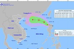 Áp thấp nhiệt đới đã vượt qua phía Bắc đảo Luzon đi vào Biển Đông