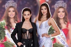 Tuy thấp bé hơn, Thùy Tiên vẫn ăn đứt body gợi cảm so với tân Hoa hậu Siêu quốc gia