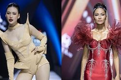 Bùi Quỳnh Hoa catwalk lùi, H'hen Niê vẫn thần thái dù bị vấp váy