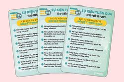 Sự kiện tuần qua từ ngày 10-7 đến 16-7-2023