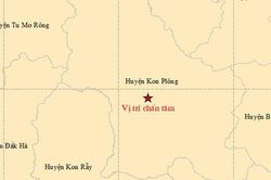 5 trận động đất xảy ra dồn dập trong 7 tiếng tại Kon Plông (Kon Tum)