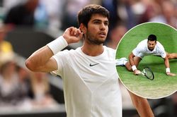 Carlos Alcaraz đã vắt kiệt sức Novak Djokovic bằng một game đấu kinh khủng kéo dài gần nửa tiếng