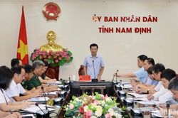 Nam Định dừng các cuộc họp chưa cấp bách để ứng phó bão số 1