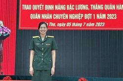 VĐV bơi lội Nguyễn Thị Ánh Viên là Trung tá quân nhân chuyên nghiệp trẻ nhất Việt Nam