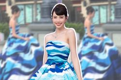 Thùy Tiên khệ nệ xách váy 'khủng' lên thảm đỏ, có cực quá không vậy?