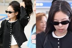 Thái độ của Jennie khi chứng kiến vệ sĩ ra sức cản trở fan lớn tuổi tại sân bay