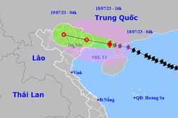 Bão số 1 giảm cấp, cách Móng Cái khoảng 140km