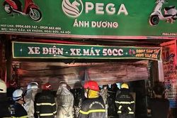 Cháy cửa hàng sửa xe máy khiến 3 người tử vong ở Hà Nội