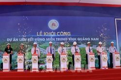 Khởi công dự án Liên kết vùng miền Trung tỉnh Quảng Nam