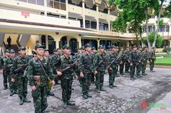 Trường Sĩ quan Lục quân 1 tổ chức diễn tập theo chỉ thị của Bộ trưởng Bộ Quốc phòng
