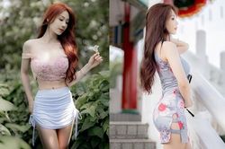 Mê đắm hot girl xinh đẹp mặc hở khoe body chữ S 'điểm 10'