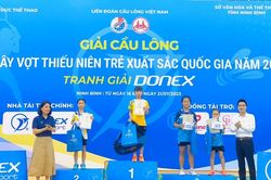 Tay vợt trẻ Gia Lai giành huy chương bạc Giải Cầu lông thiếu niên trẻ xuất sắc quốc gia