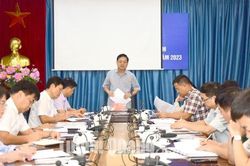 Tiểu ban Bảo đảm diễn tập KVPT tỉnh phân công nhiệm vụ cho các thành viên