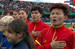 Xúc động khoảnh khắc Quốc ca Việt Nam vang lên ở đấu trường World Cup