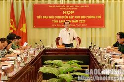 Đảm bảo nội dung diễn tập khu vực phòng thủ tỉnh năm 2023