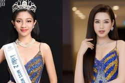 Mặc váy dạ hội từng được diện bởi Hoa hậu Đỗ Thị Hà, Á hậu Minh Kiên 'xin vía' thành công