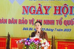 Phó Chủ tịch UBTƯ MTTQ Việt Nam dự Ngày hội toàn dân bảo vệ an ninh Tổ quốc tại tỉnh Kon Tum