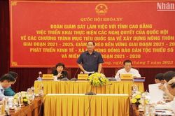 Quốc hội giám sát thực hiện ba Chương trình mục tiêu quốc gia ở Cao Bằng